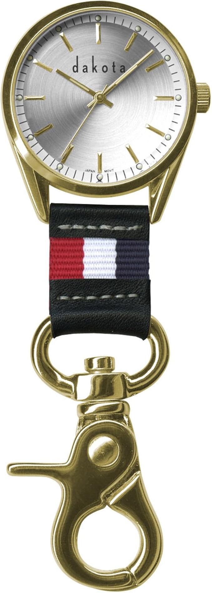 dakota 手表男式时装夹登山扣手表金色三色